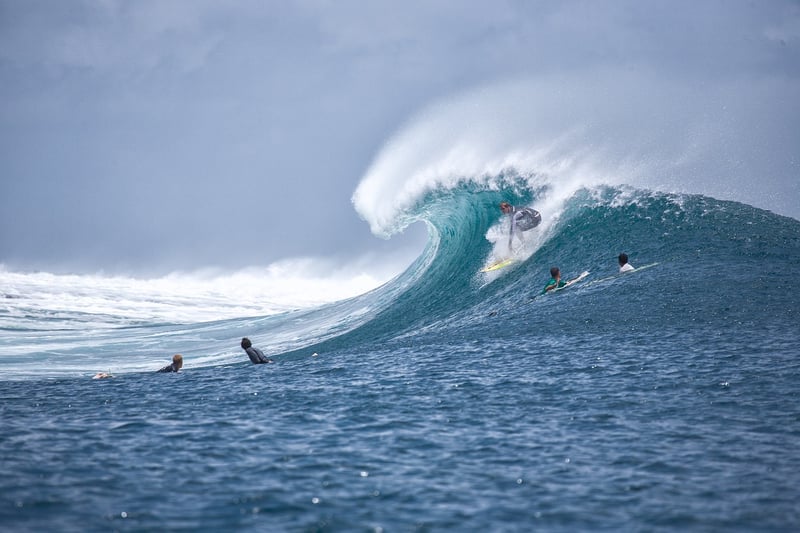Surfer in wetsuit